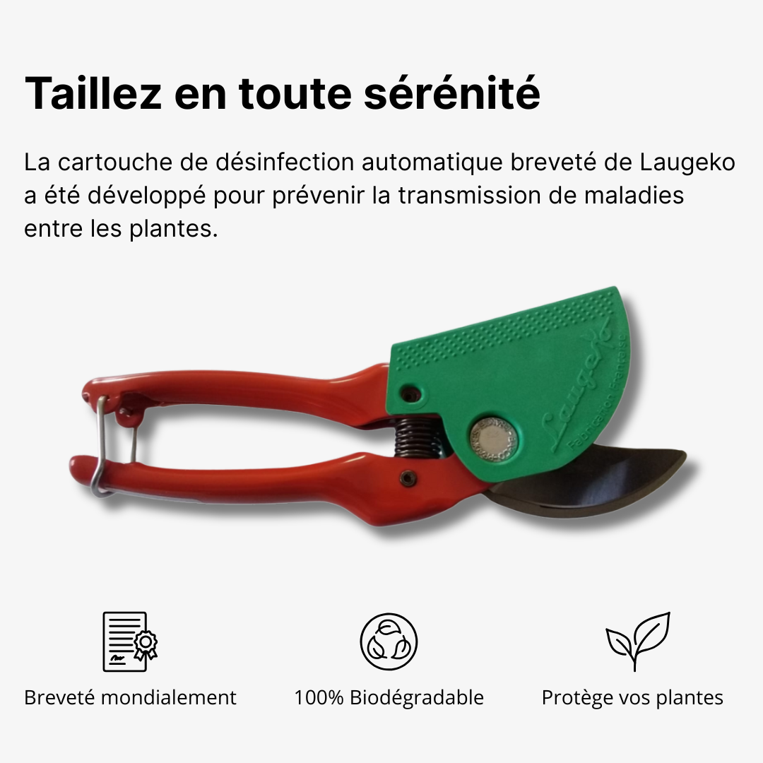 Discovery pack: pruner + disinfectant cartridge