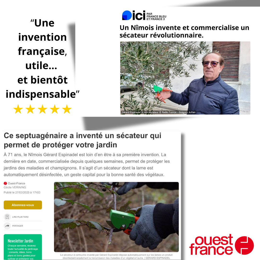 Discovery pack: pruner + disinfectant cartridge